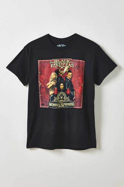 Urban Outfitters Black Eyed Peas Monkey Business Graphic Tee In Black, Men's At  In Black