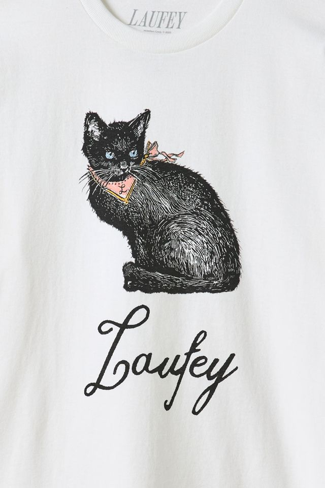 Laufey Black Cat Graphic Tee #1