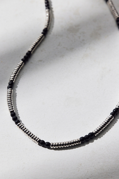 Heath Metal Beaded Necklace