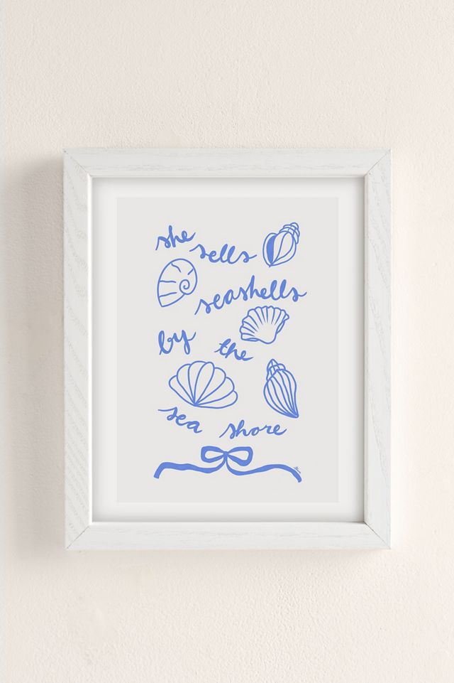AthenesAtelier She Sells Sea Shells Coastal Art Print #1