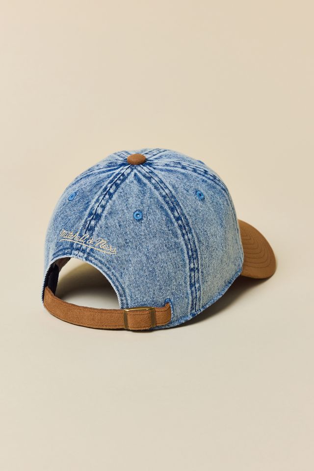 Mitchell & Ness MLB New York Yankees Denim & Faux Suede Dad Hat #2