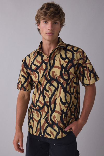 Cookman Abstract Camo Pattern Chef Shirt
