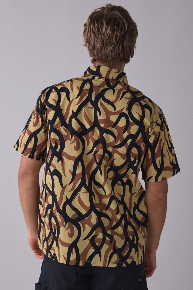 Chemise de chef Cookman à motif camouflage abstrait #1