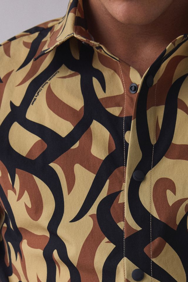 Chemise de chef Cookman à motif camouflage abstrait #2