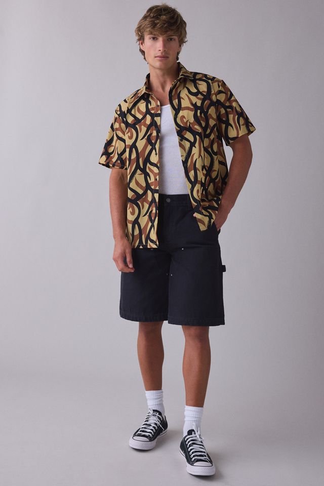 Chemise de chef Cookman à motif camouflage abstrait #3