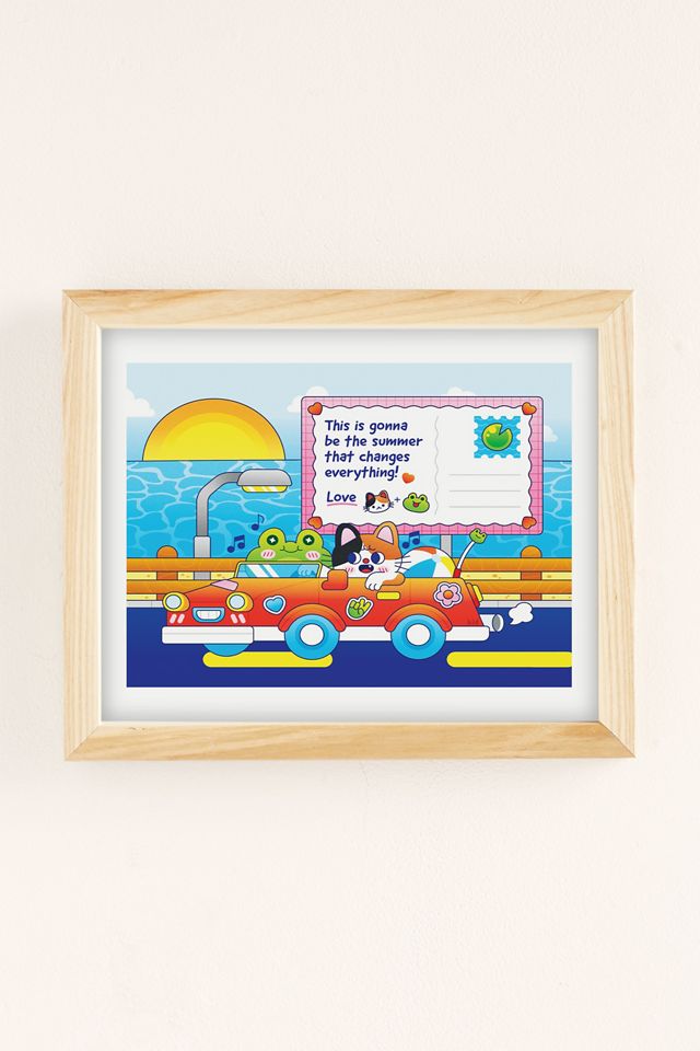 kidnichols Froggy Roadtrip Art Print #1