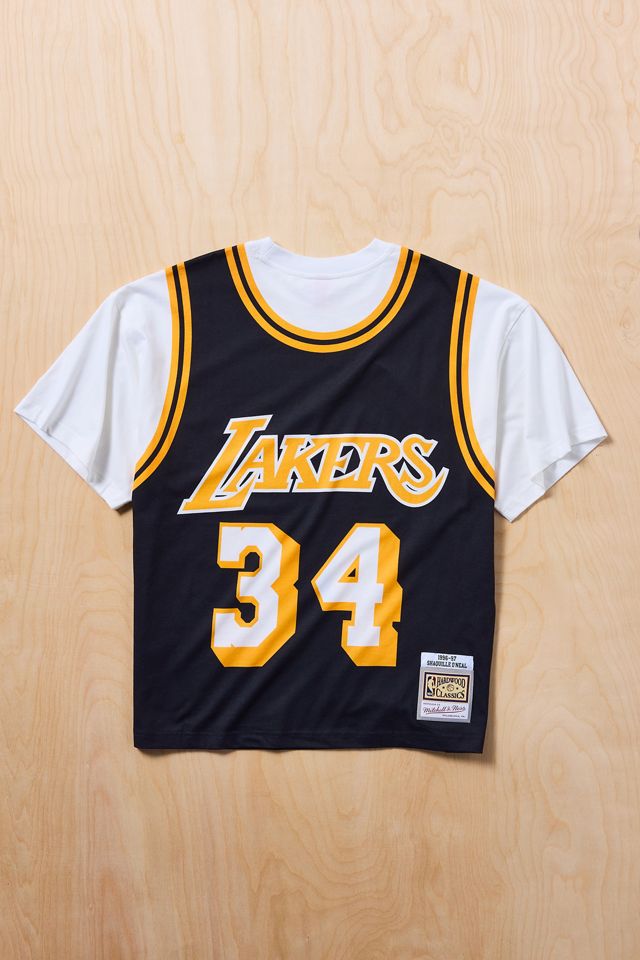 Mitchell & Ness NBA Los Angeles Lakers Shaquille O’Neal Jersey Graphic Tee #1
