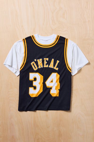 T-shirt graphique Mitchell & Ness NBA Los Angeles Lakers Shaquille O'Neal Jersey