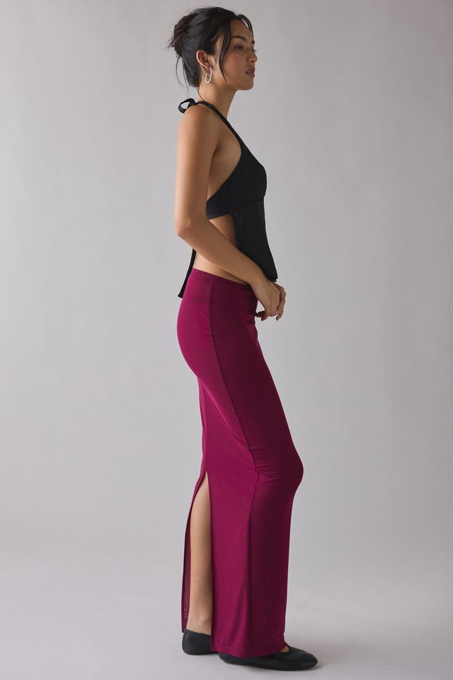 Jupe longue Maddox en maille semi-transparente by.DYLN #2