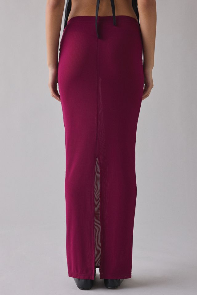 Jupe longue Maddox en maille semi-transparente by.DYLN #3