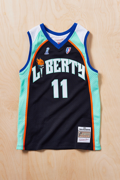 ny liberty jersey dress Mitchell & Ness WNBA New York 1999 Teresa Weatherspoon Basketball new york liberty jersey 2023