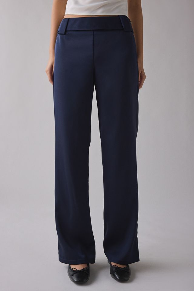 Pantalon à jambe large en satin Olson by.DYLN #1