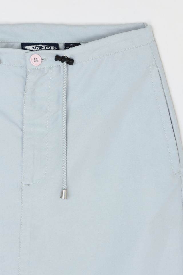 Vintage Y2k Drawstring Gray Midi Skirt #1