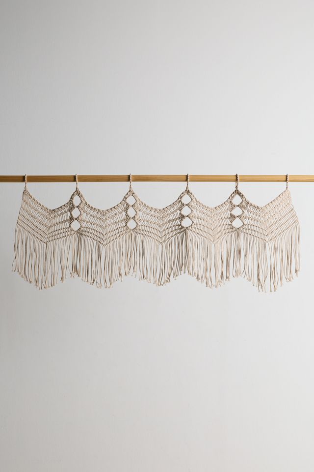 Boho Macramé Window Valance #1