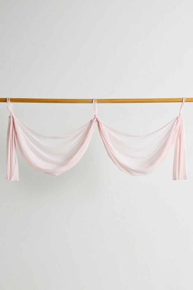 Chiffon Medallion Draped Window Valance #1