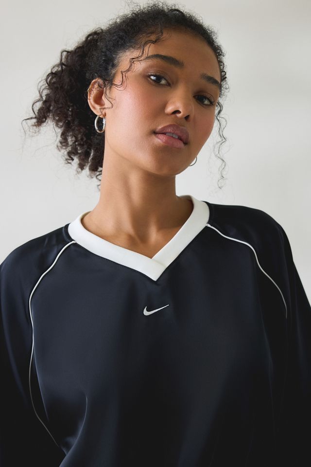Nike Sportswear Oversized Satin Jersey Top #3