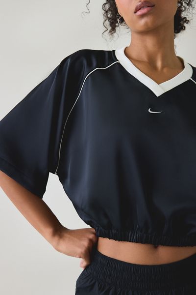 Nike Sportswear Oversized Satin Jersey Top