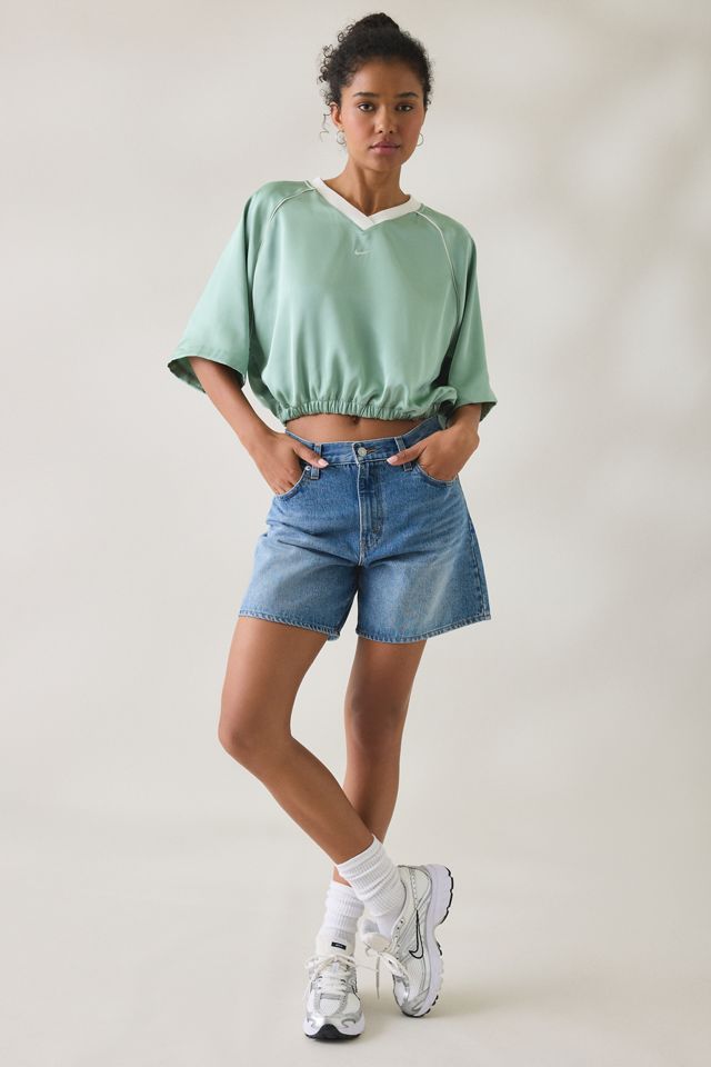 Nike Sportswear Oversized Satin Jersey Top #1