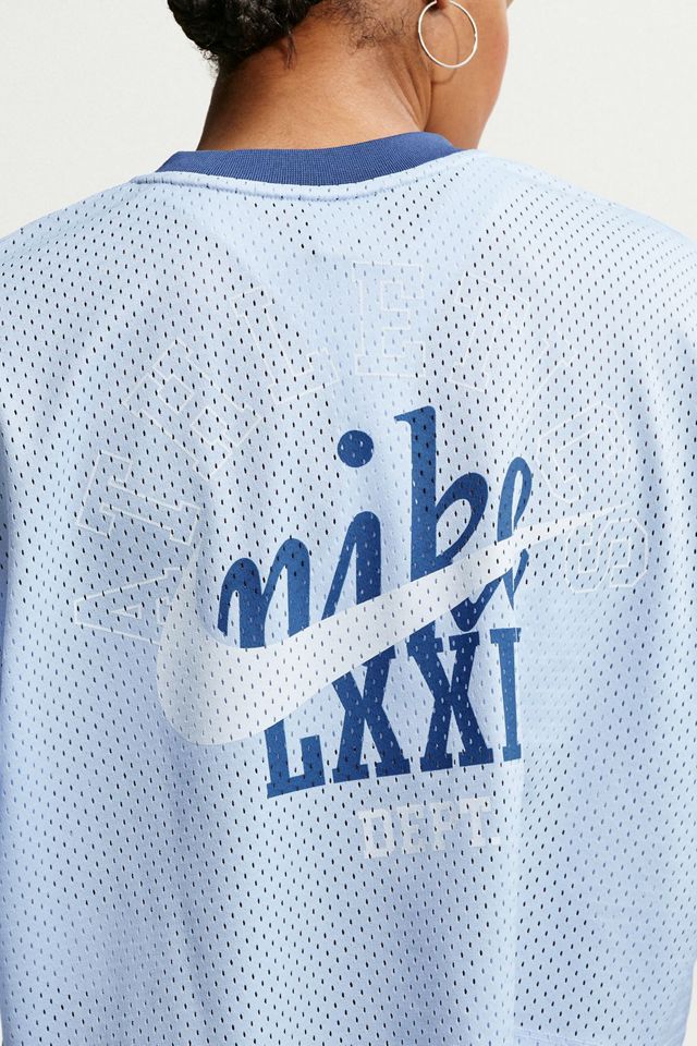 Nike Sportswear Heritage Festival Cropped Mesh Jersey Top #1