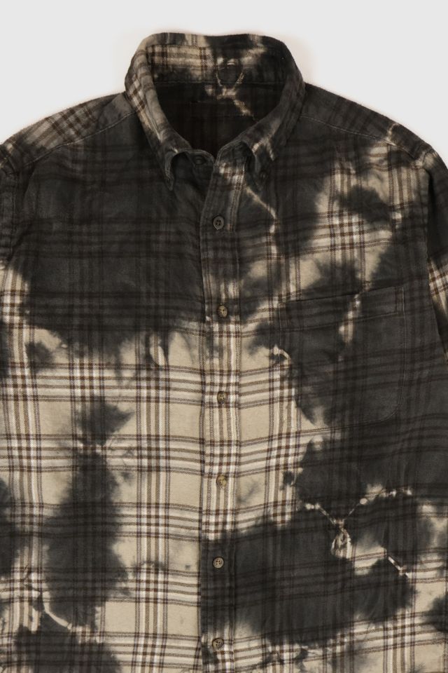 Vintage Dyed Plaid Flannel Button-Down Shirt #2