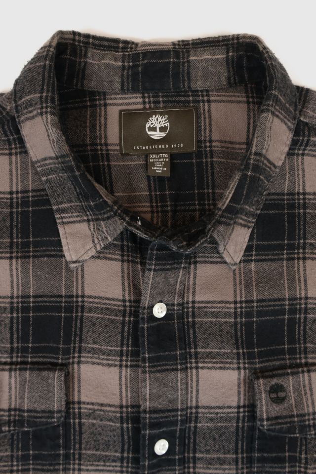 Vintage Timberland Flannel Button-Down Shirt #2