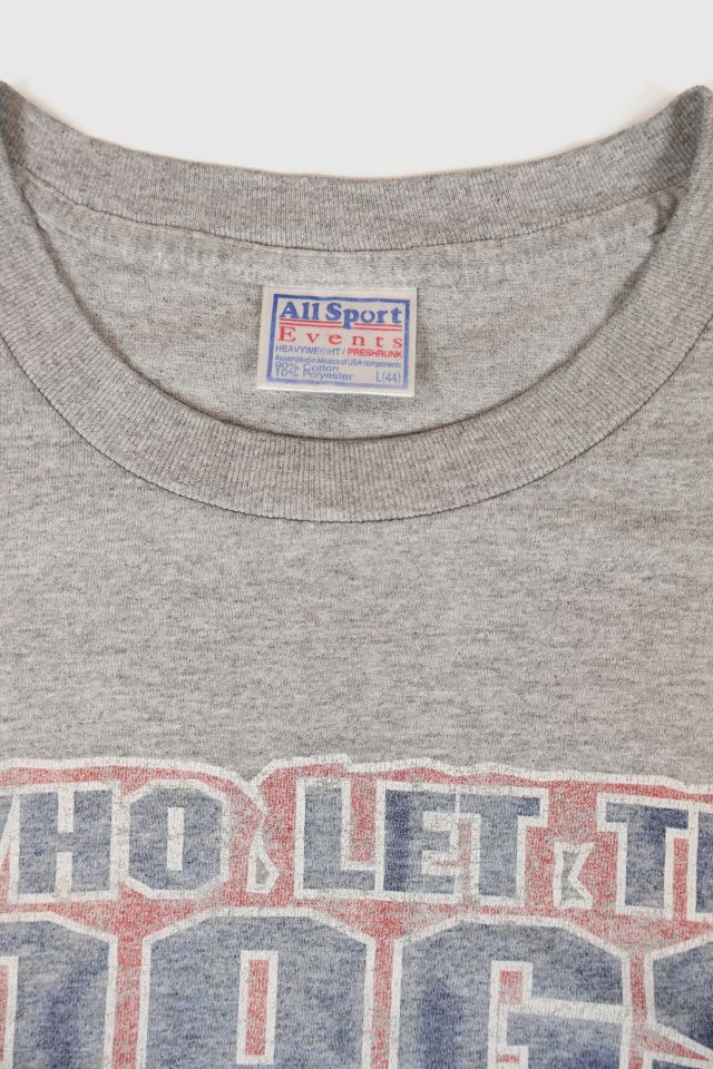 Vintage New York Giants Who Let The Dogs Out Tee #2