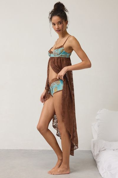Out From Under Afterglow Bra Top Flyaway Duster
