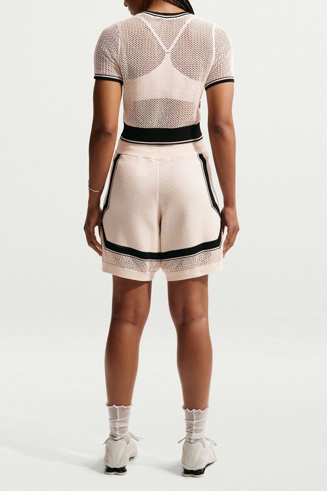 Nike Sportswear Chill Open Knit Short Sleeve Crop Top #1