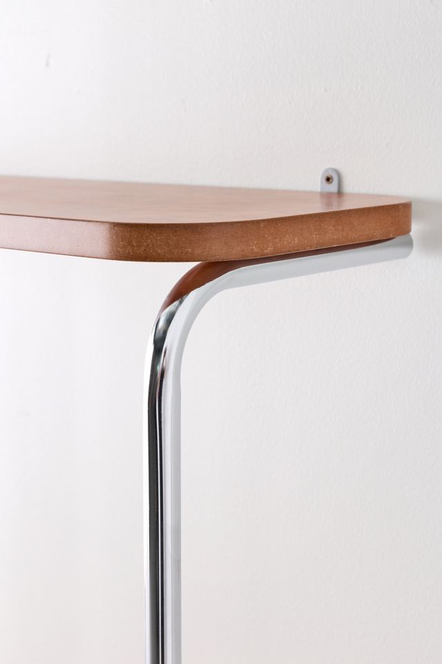 Boden Chrome Leaning Wall-Mounted Desk #3