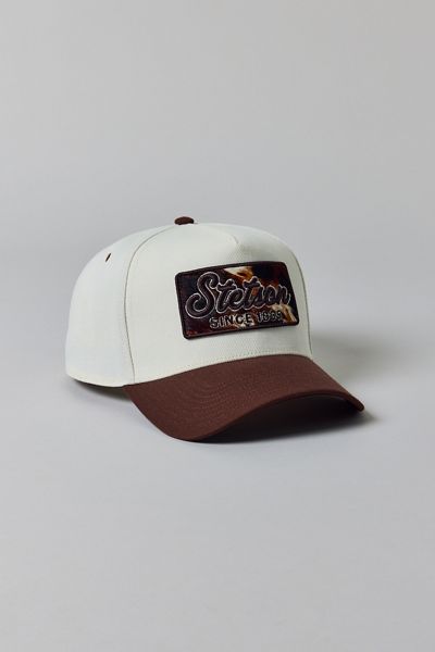 Stetson Cowhide Patch Trucker Hat