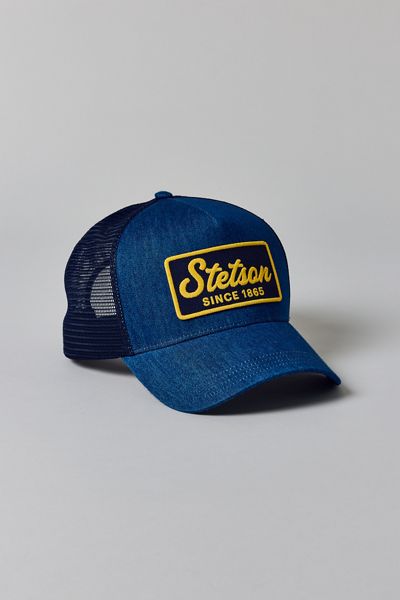 Stetson 1865 Patch Denim Trucker Hat