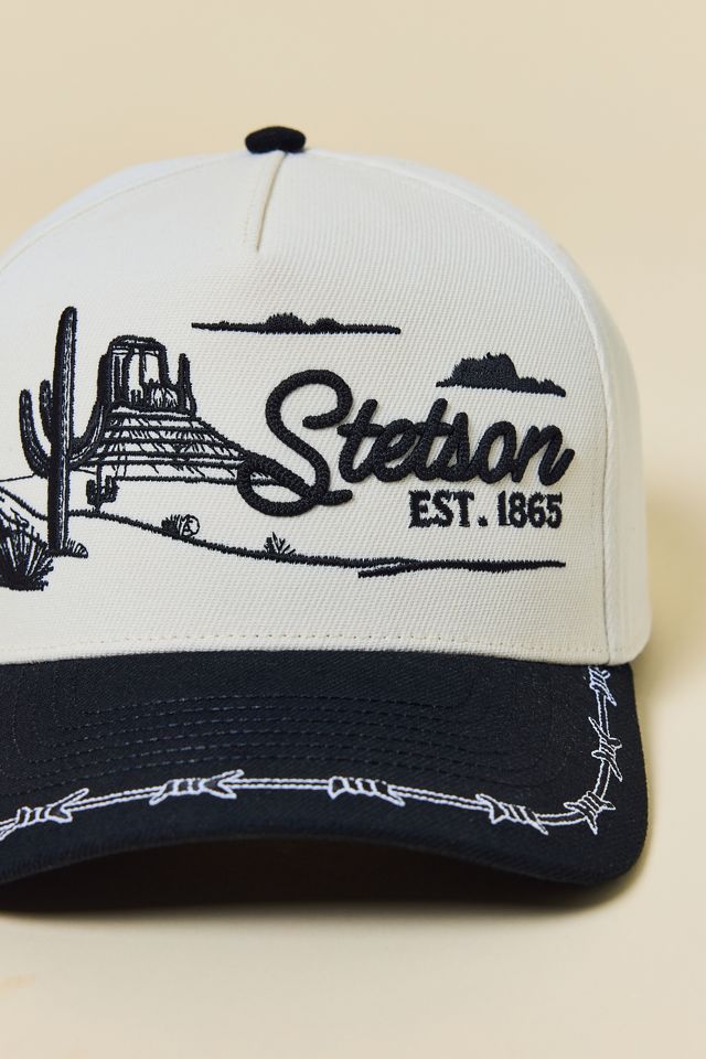 Stetson Landscape Embroidered Trucker Hat #1