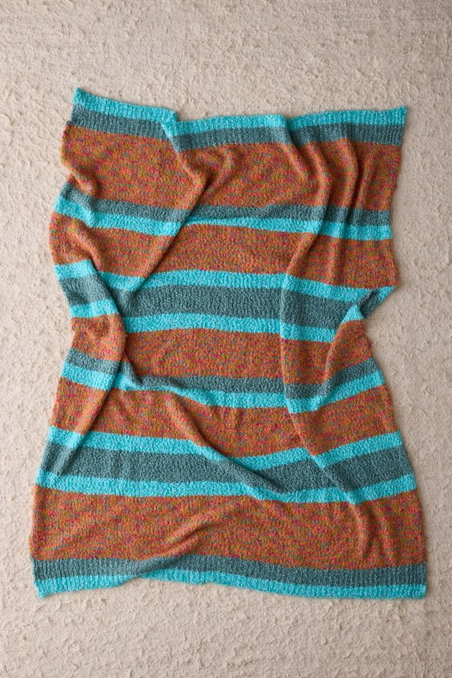 Couverture en molleton à rayures Izzy Striped Monster #1