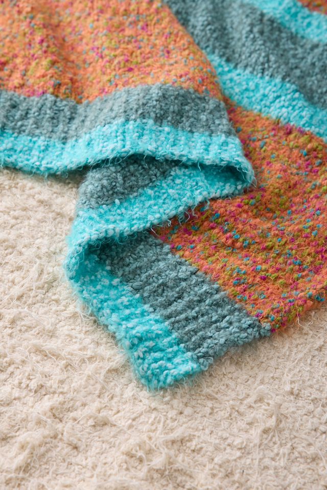 Couverture en molleton à rayures Izzy Striped Monster #2