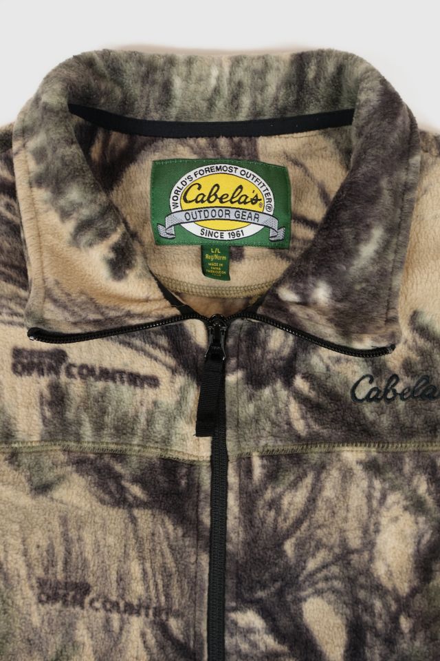 Vintage Cabela's Real Tree Camo Fleece Jacket #3