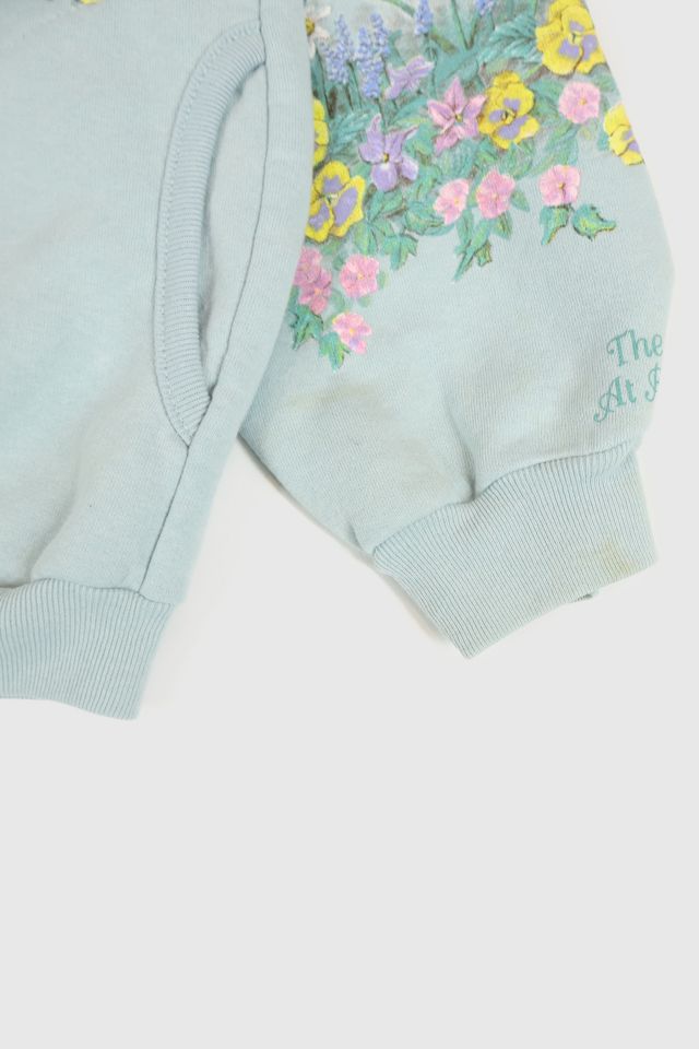 Vintage Flower Button-Down Crewneck #4