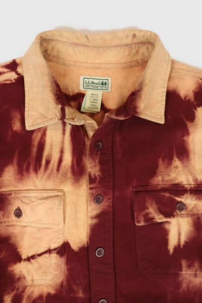 Vintage L.L. Bean Bleached Button-Down Flannel Shirt