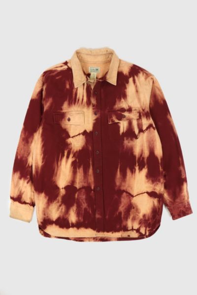 Vintage L.L. Bean Bleached Button-Down Flannel Shirt