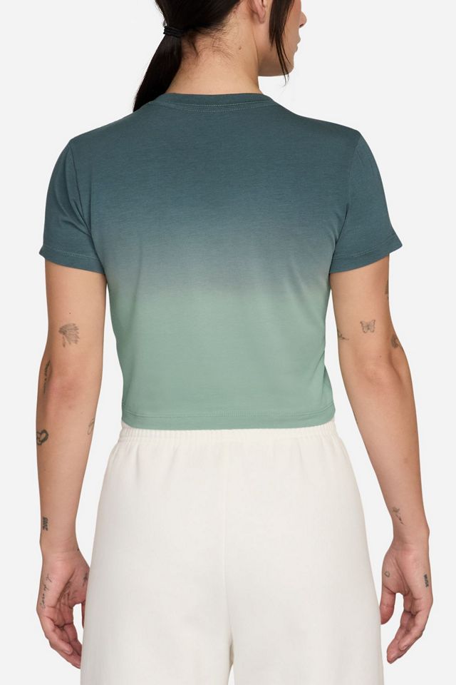 Nike Sportswear Chill Knit Dip-Dye Crop Tee #1