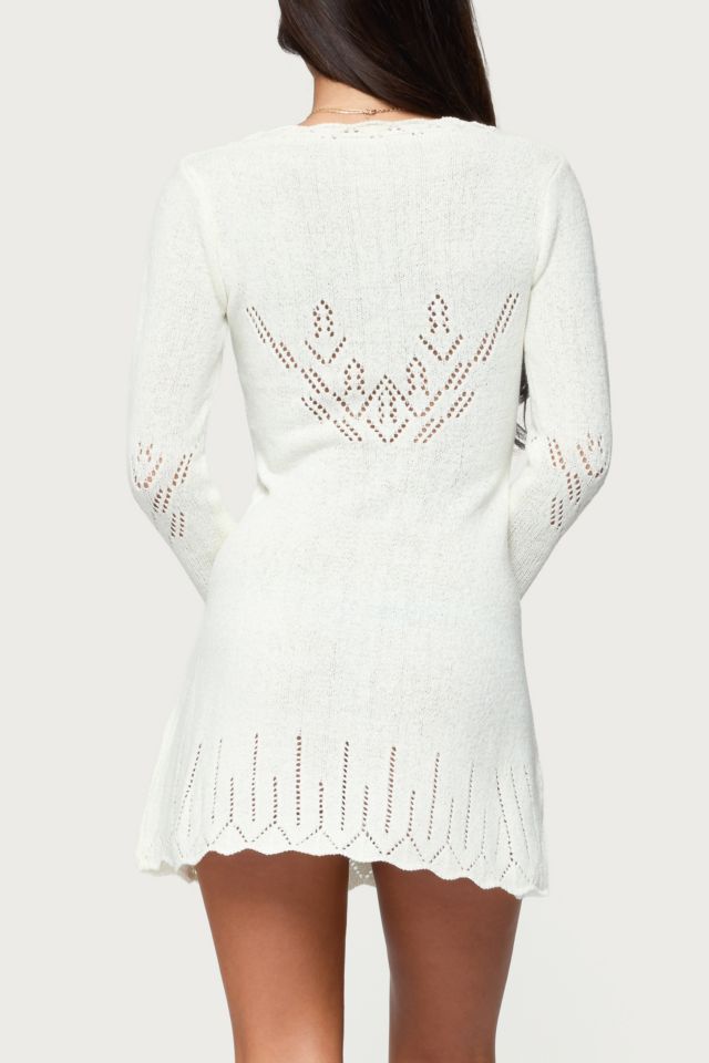 Edikted Shaia Pointelle Knit Mini Dress #2