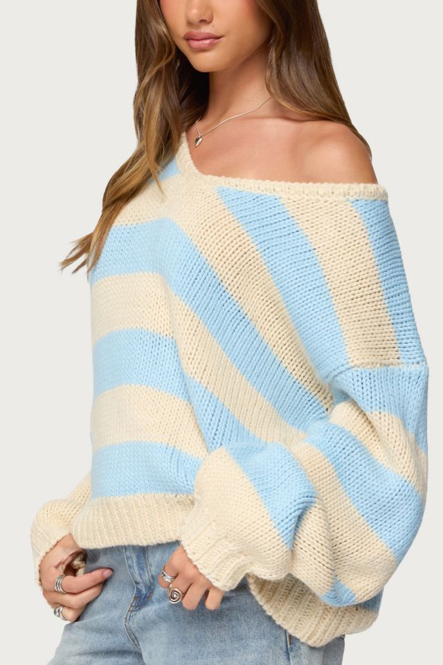 Edikted Tracie Striped Oversized Sweater #2