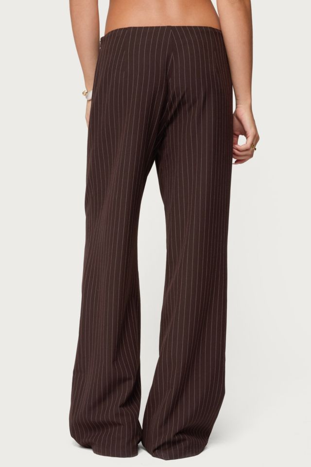 Edikted Kerie Pinstripe Low Rise Pants #3