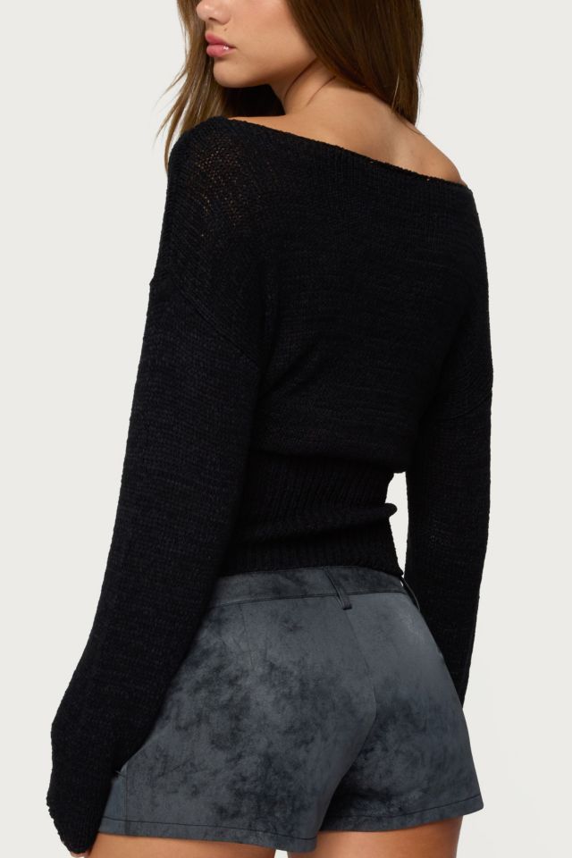 Edikted Tezi Boat Neck Light Knit Top #4
