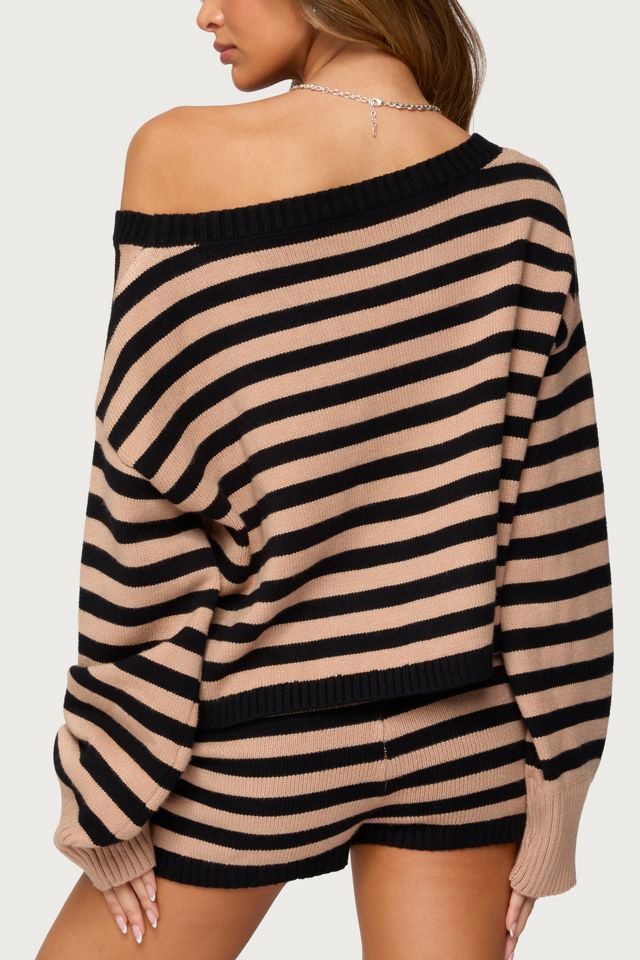 Edikted Saphi Striped Oversized Knit Sweater #4