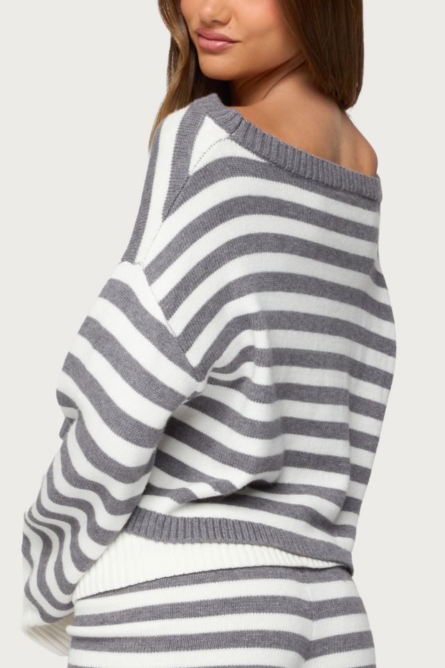 Edikted Saphi Striped Oversized Knit Sweater #4