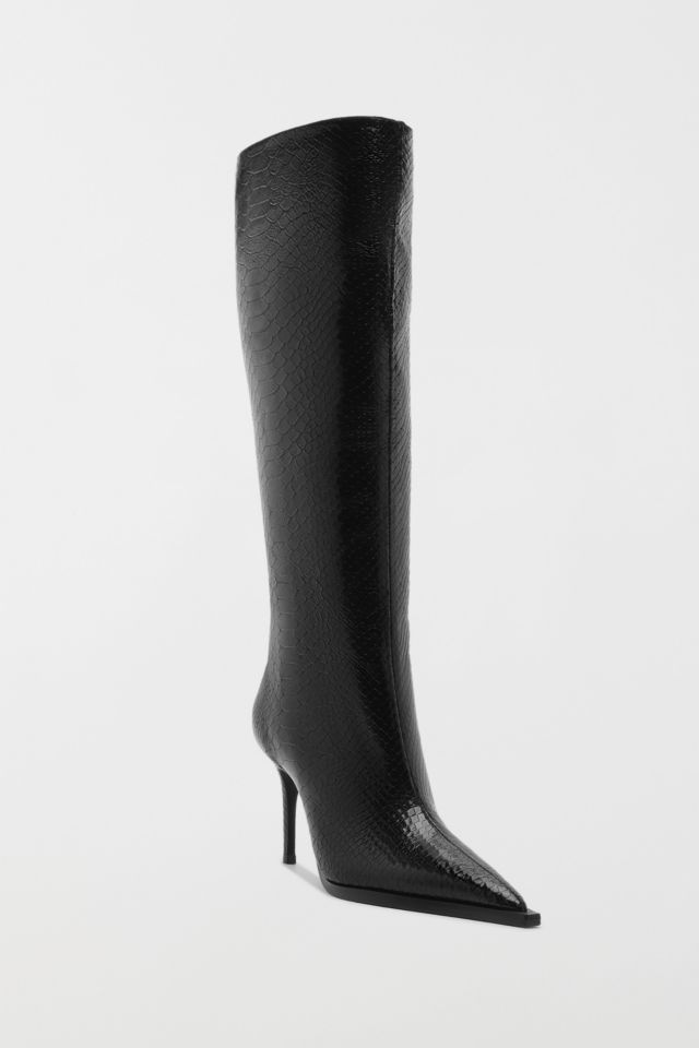 Schutz Snakeskin Mary Up Knee-High Boot #1