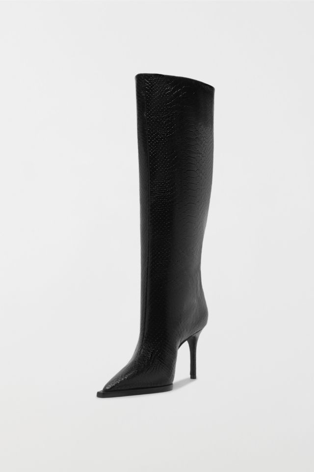 Schutz Snakeskin Mary Up Knee-High Boot #2