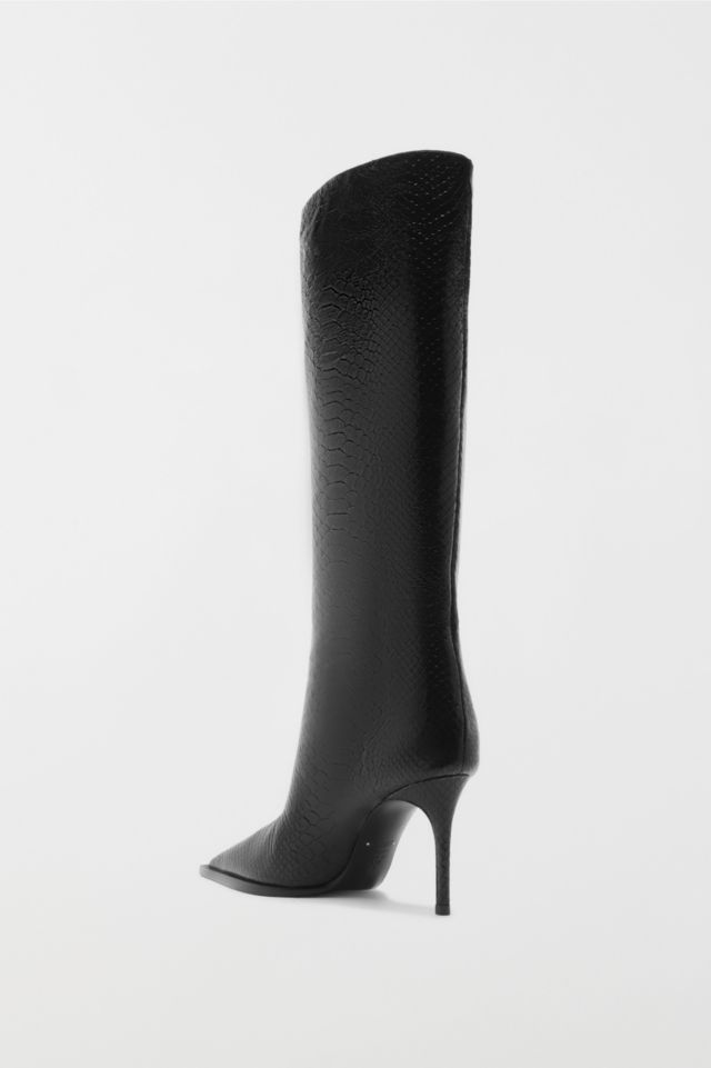 Schutz Snakeskin Mary Up Knee-High Boot #4
