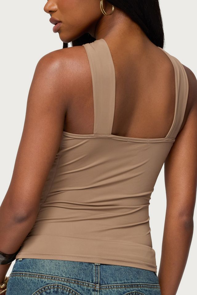 Edikted Cielle Wide Strap Gathered Top #4