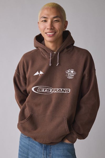 Embroidered Happy Flower Hoodie Sweatshirt | Urban Outfitters